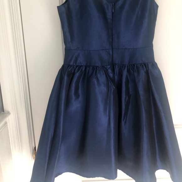 UN DEUX TROIS SPECIAL OCCASION PARTY DRESS NAVY COLOR GIRLS SIZE 10 - Picture 5 of 7
